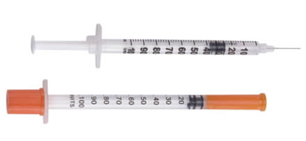 Insulin syringes for steroids